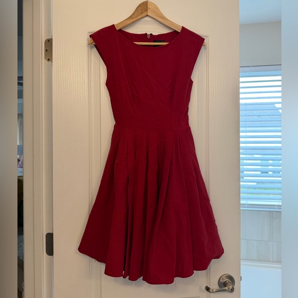 ASOS Dresses & Skirts - ASOS Red Skater Cocktail Dress size 4